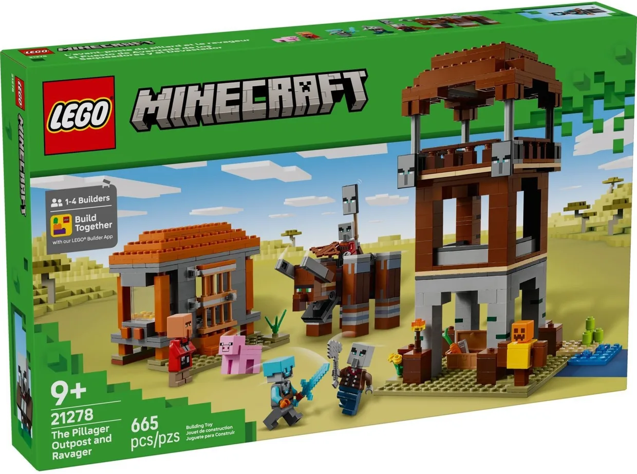 Конструктор LEGO Minecraft Аванпост разбойников и разоритель (21278) — фото 11