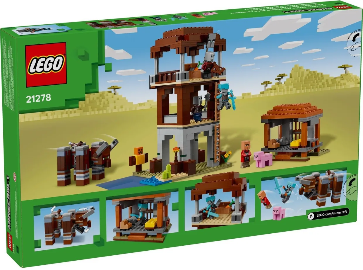 Конструктор LEGO Minecraft Аванпост разбойников и разоритель (21278) — фото 12