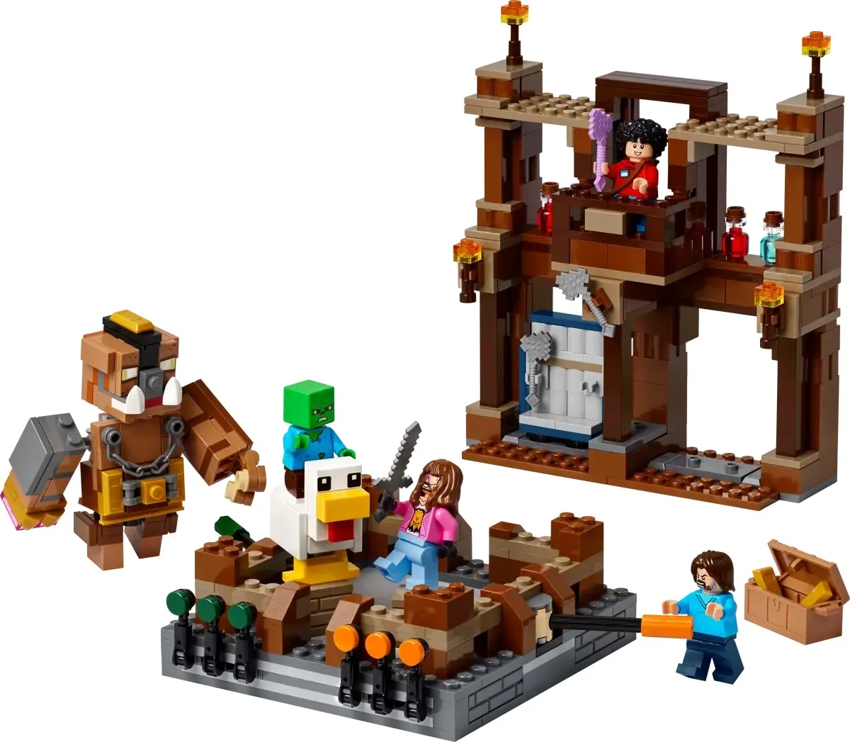 Конструктор LEGO Minecraft Бойцовский ринг в лесном особняке (21272)