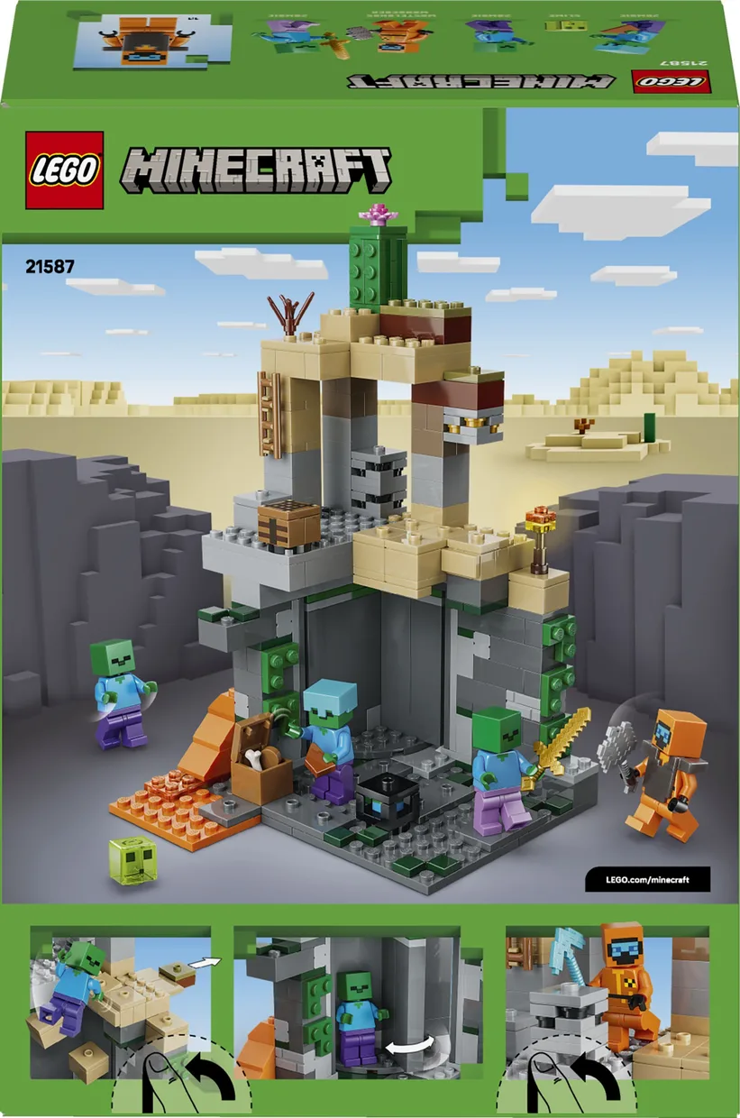 Конструктор LEGO Minecraft Підземелля зомбі (21587) — фото 10