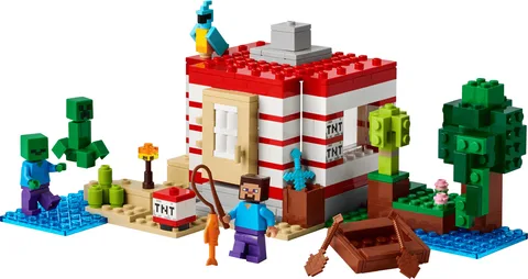 Конструктор LEGO Minecraft Будинок із TNT у джунглях (21275)