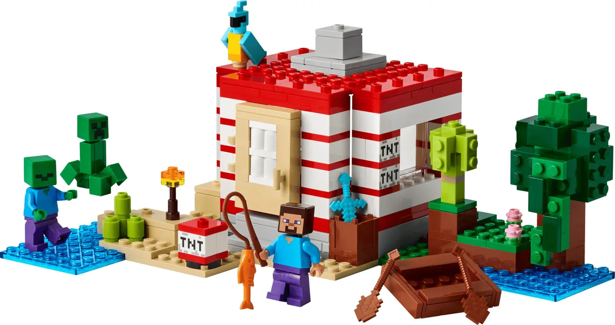 Конструктор LEGO Minecraft Дом из TNT в джунглях (21275)