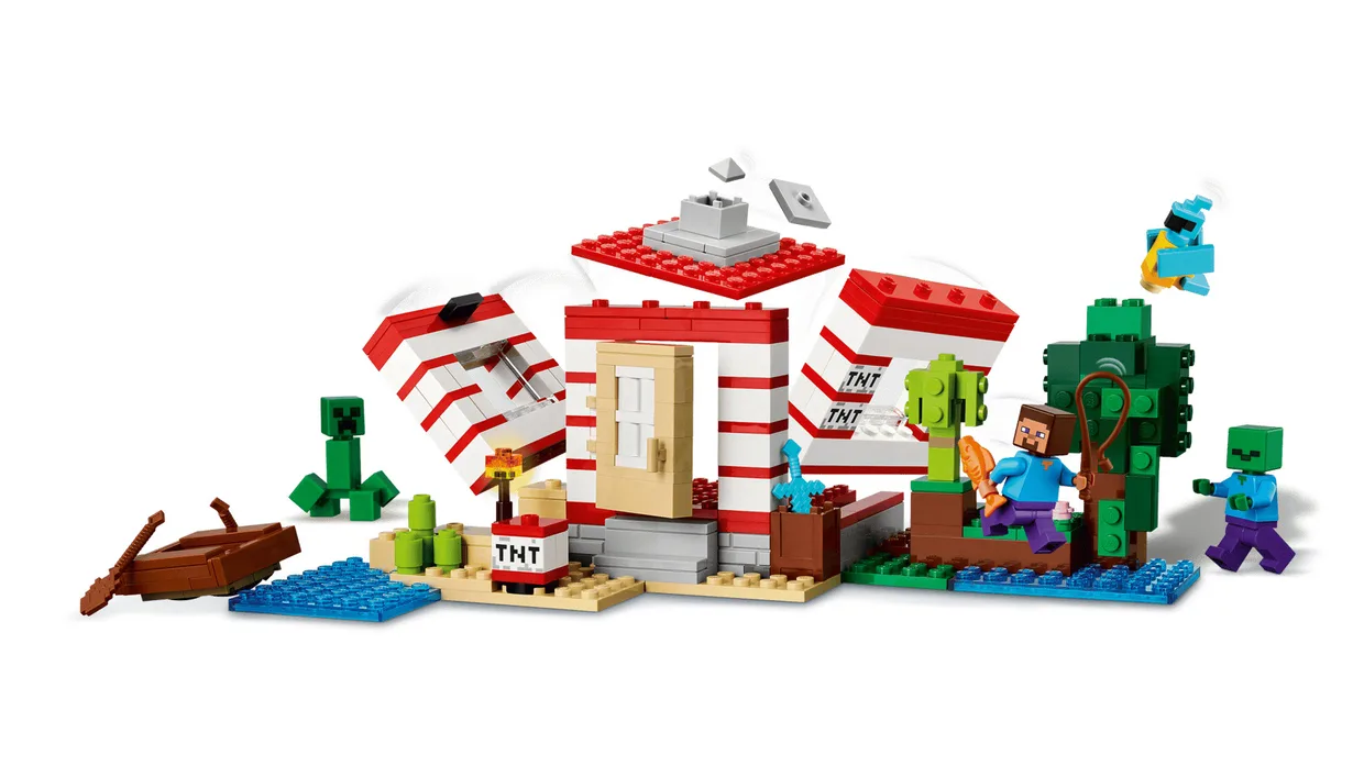 Конструктор LEGO Minecraft Дом из TNT в джунглях (21275) — фото 2