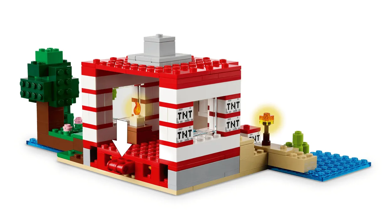 Конструктор LEGO Minecraft Дом из TNT в джунглях (21275) — фото 3