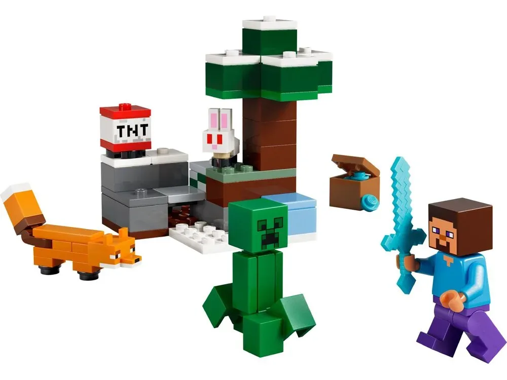 Конструктор LEGO Minecraft Приключения Стива в тайге (21583)