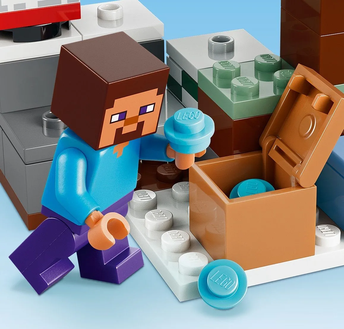 Конструктор LEGO Minecraft Приключения Стива в тайге (21583) — фото 3