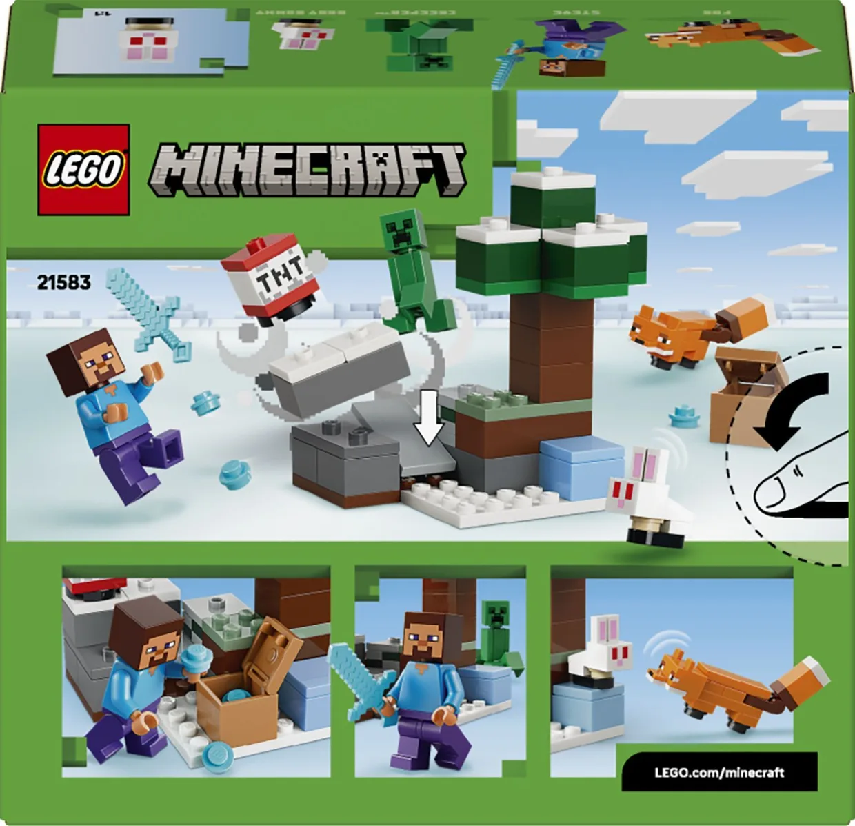 Конструктор LEGO Minecraft Приключения Стива в тайге (21583) — фото 7