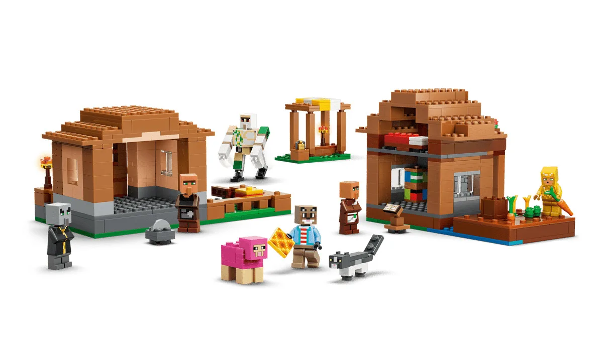 Конструктор LEGO Minecraft Нападение заклинателя на деревню (21596)