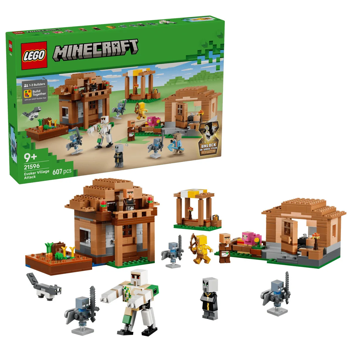 Конструктор LEGO Minecraft Нападение заклинателя на деревню (21596) — фото 11