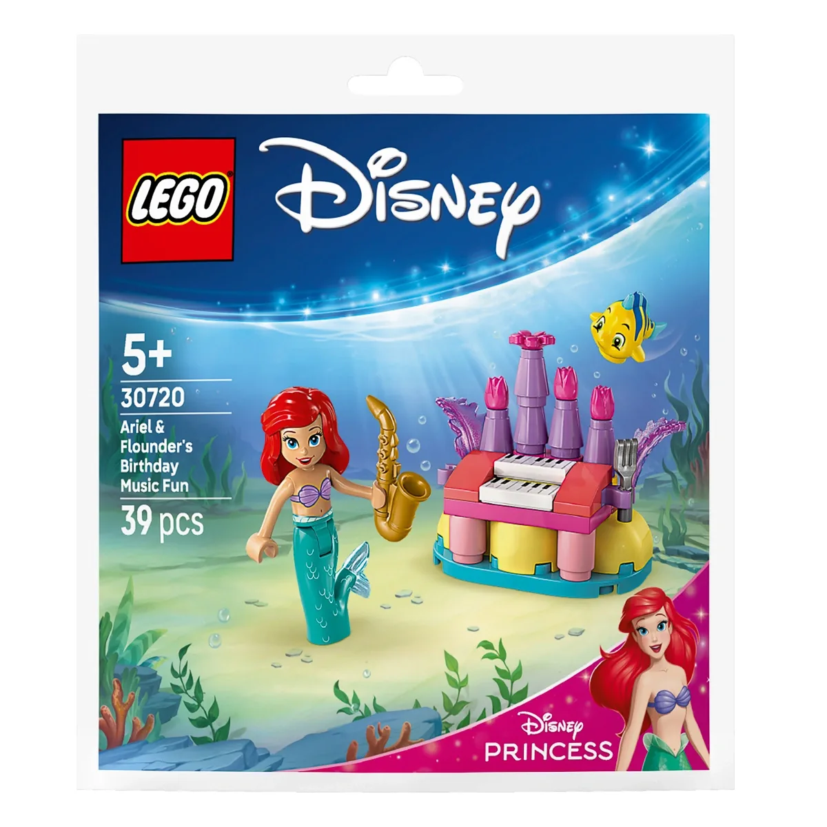 Конструктор LEGO Disney Princess Музыкальный праздник Ариэль и Флаундера на день рождения (30720) — фото 2