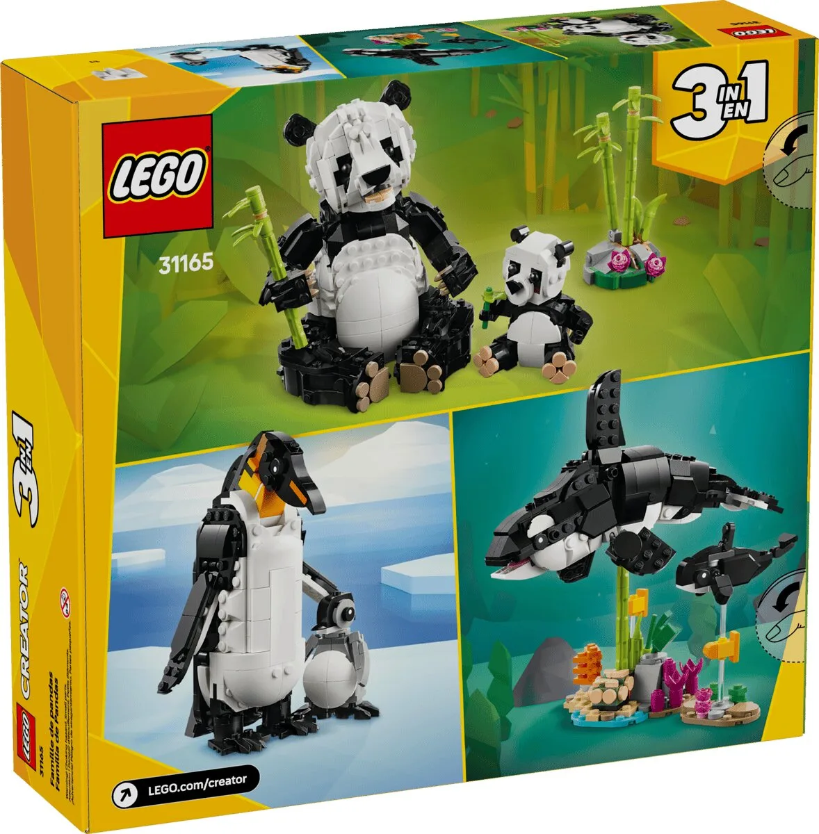 Конструктор LEGO Creator 3 в 1 Дикие животные: семья панд (31165) — фото 10
