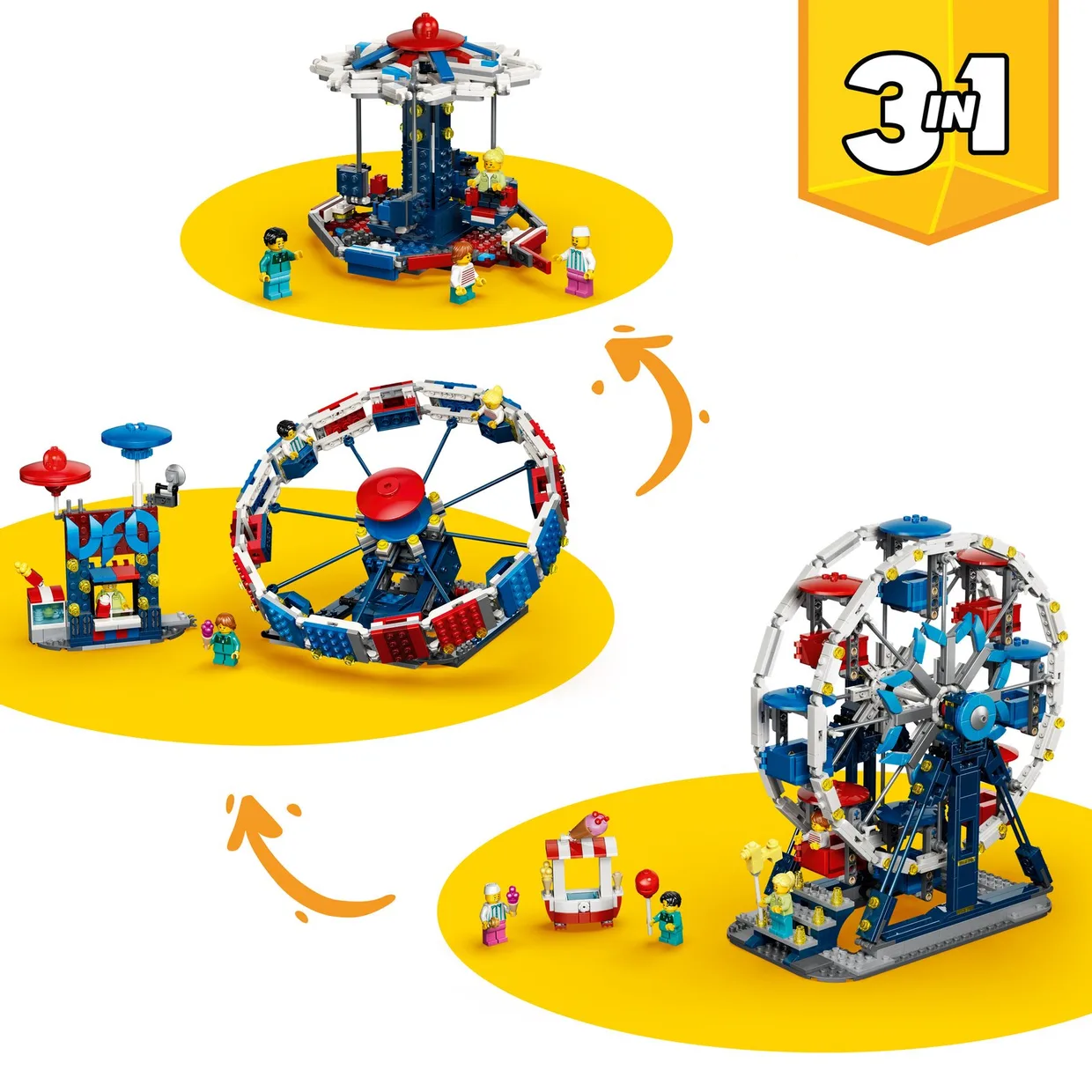 Конструктор LEGO Creator 3 в 1 Знаковое колесо обозрения (31389) — фото 2