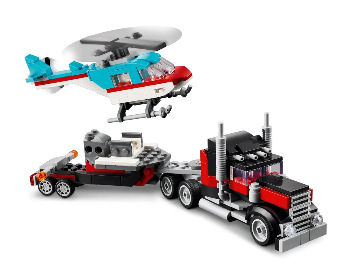 Конструктор LEGO Creator 3 в 1 Бортова вантажівка з гелікоптером (31146) — фото 2