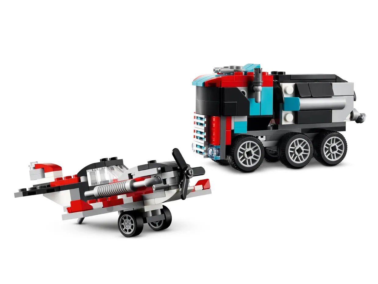 Конструктор LEGO Creator 3 в 1 Бортова вантажівка з гелікоптером (31146) — фото 4