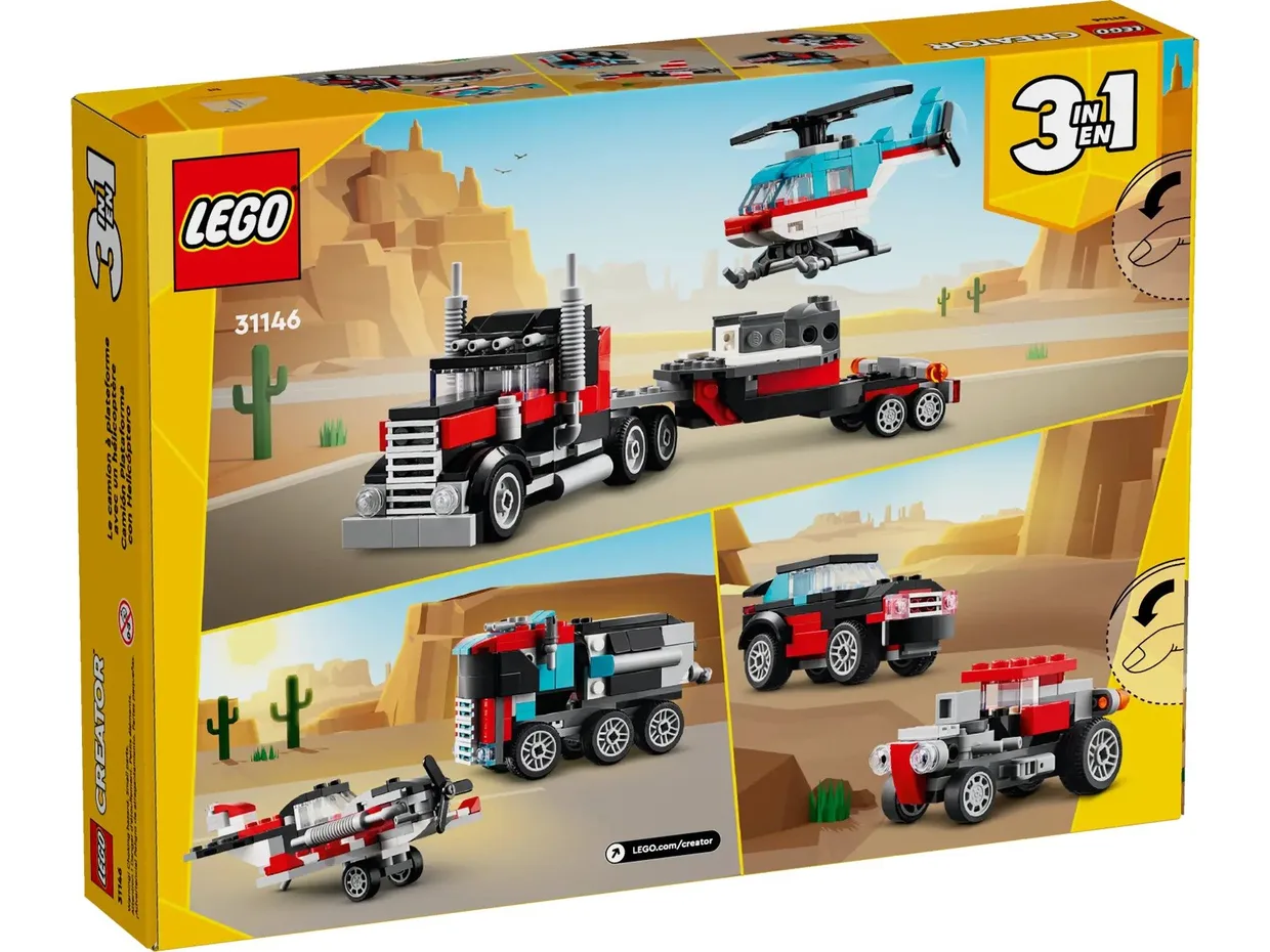 Конструктор LEGO Creator 3 в 1 Бортова вантажівка з гелікоптером (31146) — фото 11