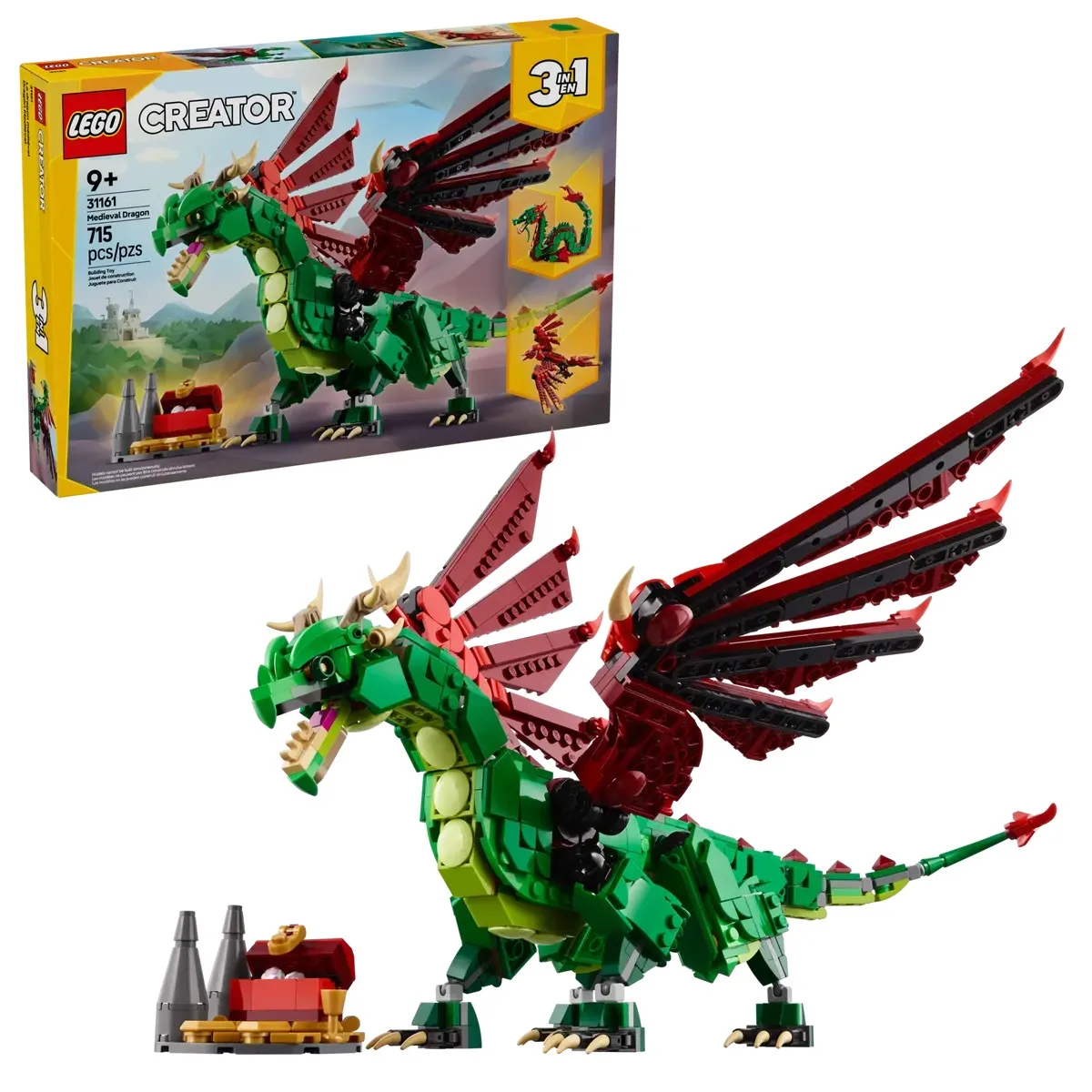 Конструктор LEGO Creator 3 в 1 Середньовічний дракон (31161) — фото 11