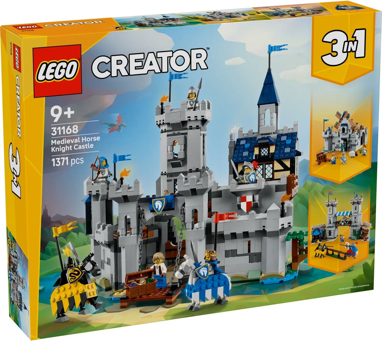 Конструктор LEGO Creator 3 в 1 Средневековый замок с рыцарем на коне (31168) — фото 11