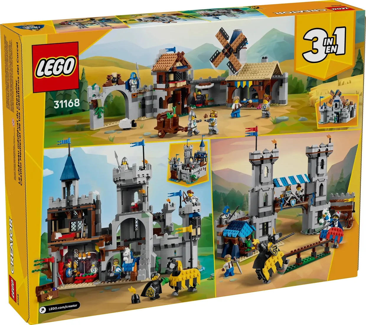 Конструктор LEGO Creator 3 в 1 Средневековый замок с рыцарем на коне (31168) — фото 12