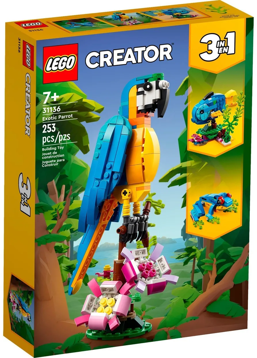 Конструктор LEGO Creator 3 в 1 Экзотический попугай (31136) — фото 10