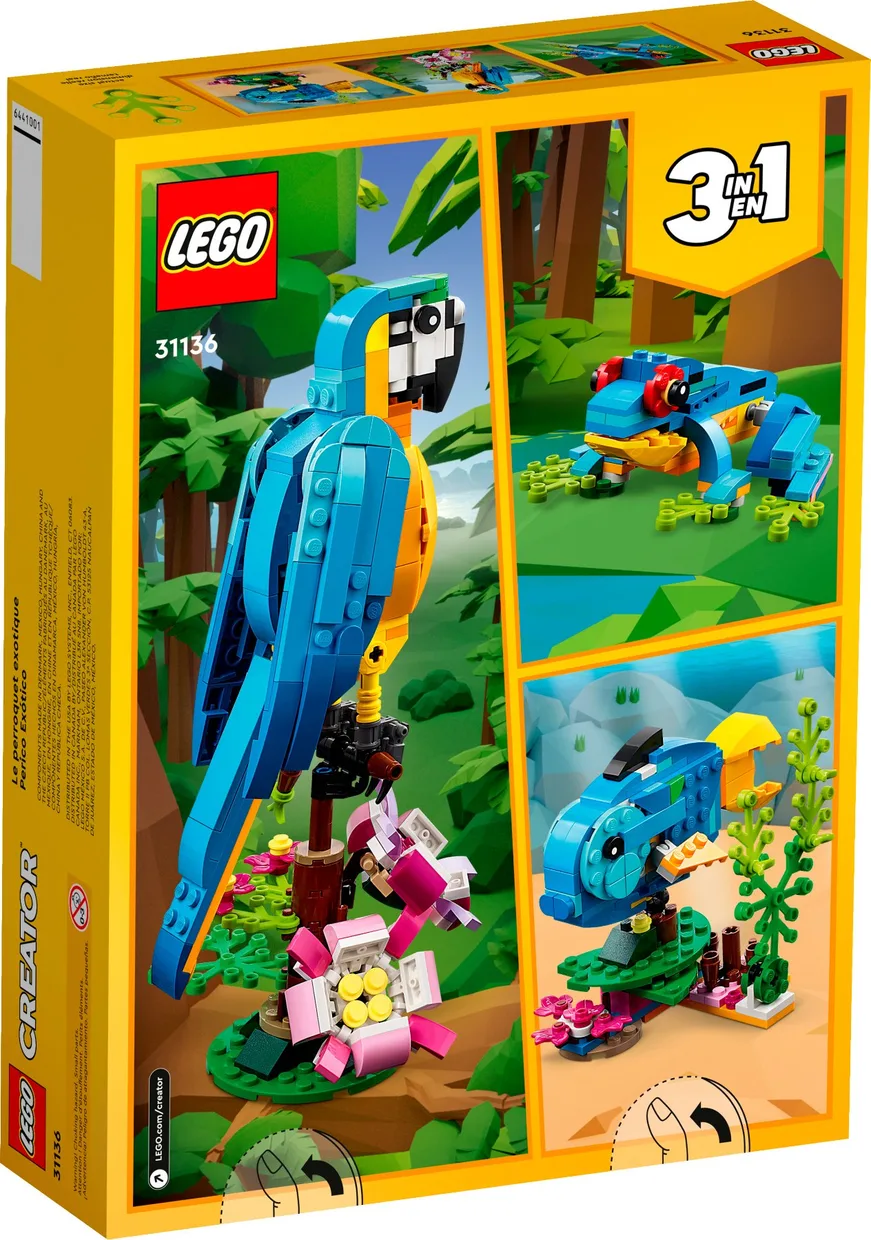 Конструктор LEGO Creator 3 в 1 Экзотический попугай (31136) — фото 11