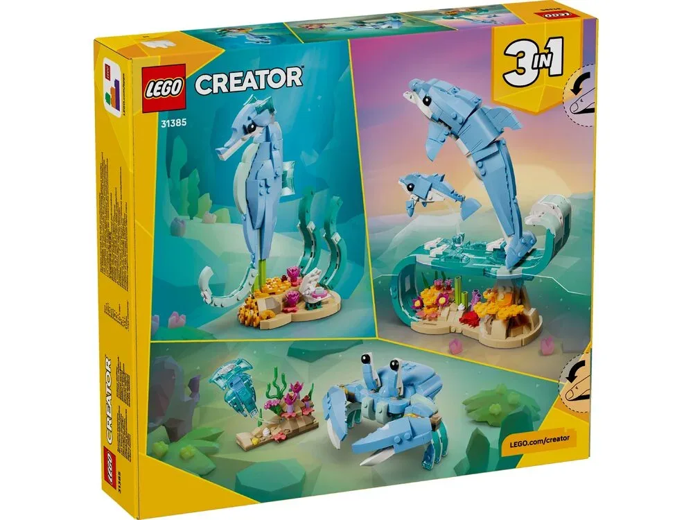 Конструктор LEGO Creator 3 в 1 Морские животные: красивые дельфины (31385) — фото 10