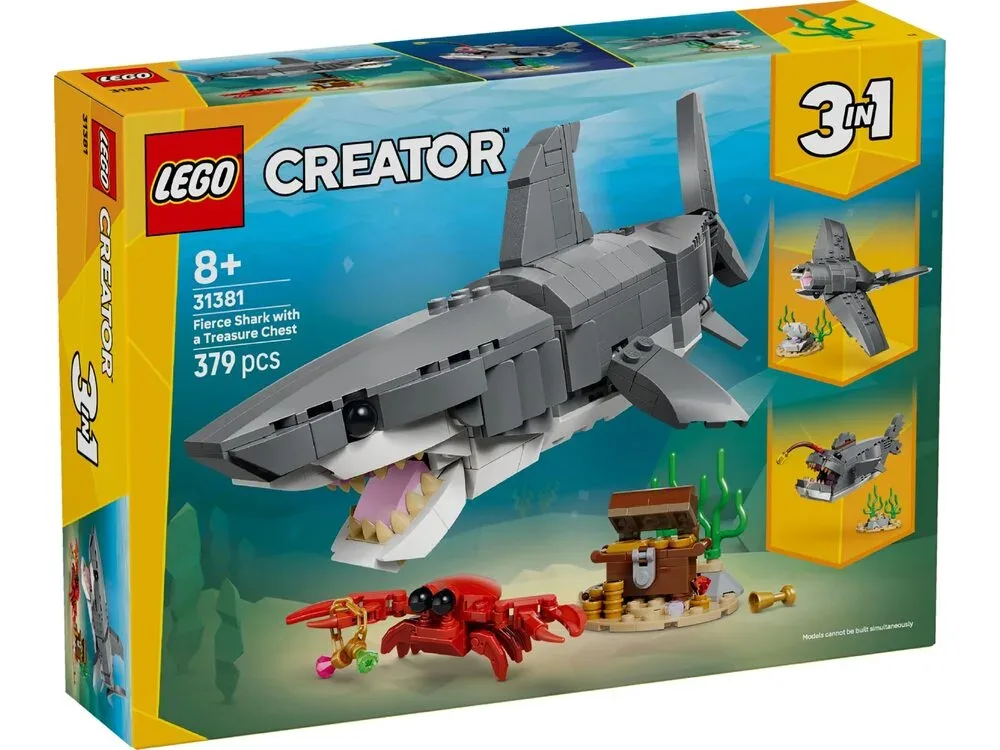 Конструктор LEGO Creator 3 в 1 Люта акула зі скринею скарбів (31381) — фото 11