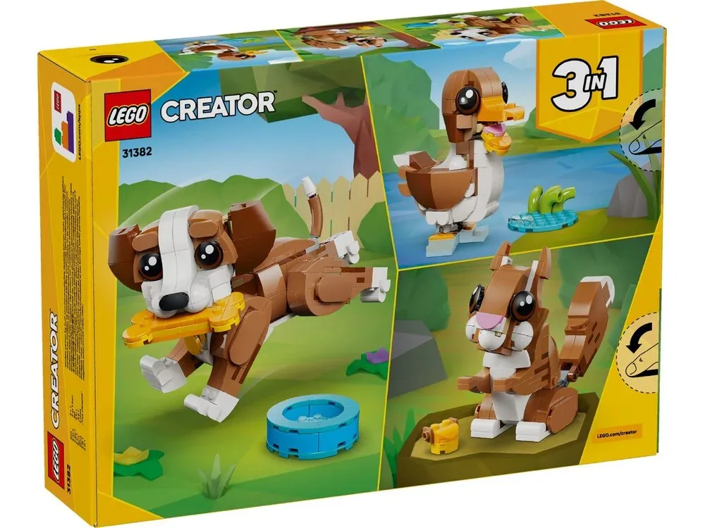 Конструктор LEGO Creator 3 в 1 Милые животные: игривый щенок (31382) — фото 10