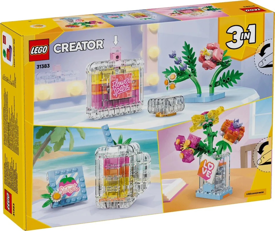 Конструктор LEGO Creator 3 в 1 Флакон для духов с цветочным декором (31383) — фото 10
