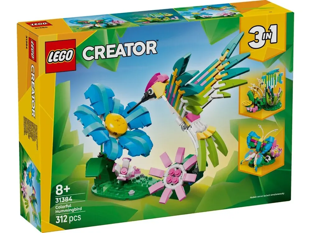 Конструктор LEGO Creator 3 в 1 Дикі тварини: барвистий колібрі (31384) — фото 8