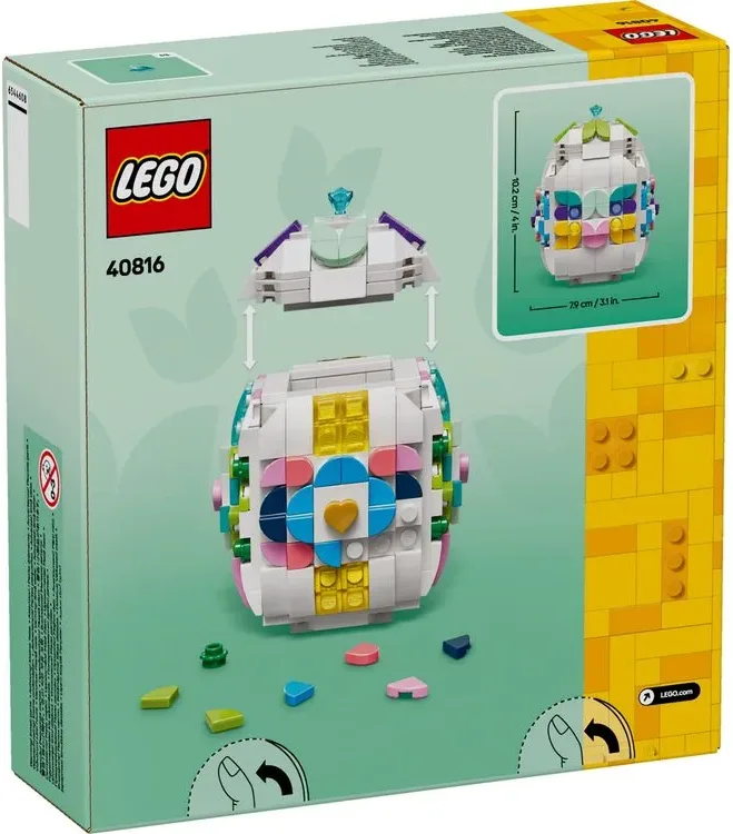 Конструктор LEGO Iconic Декоративное пасхальное яйцо (40816) — фото 8
