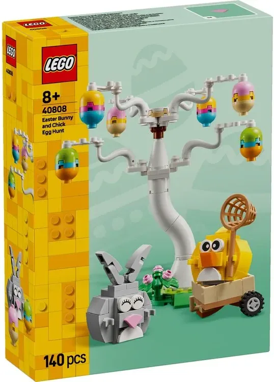 Конструктор LEGO Iconic Великодній кролик і курча шукають яйця (40808) — фото 8