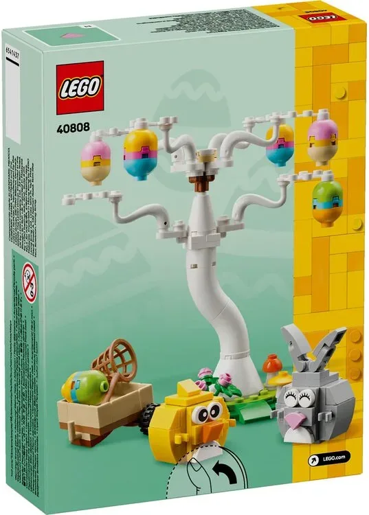 Конструктор LEGO Iconic Великодній кролик і курча шукають яйця (40808) — фото 9