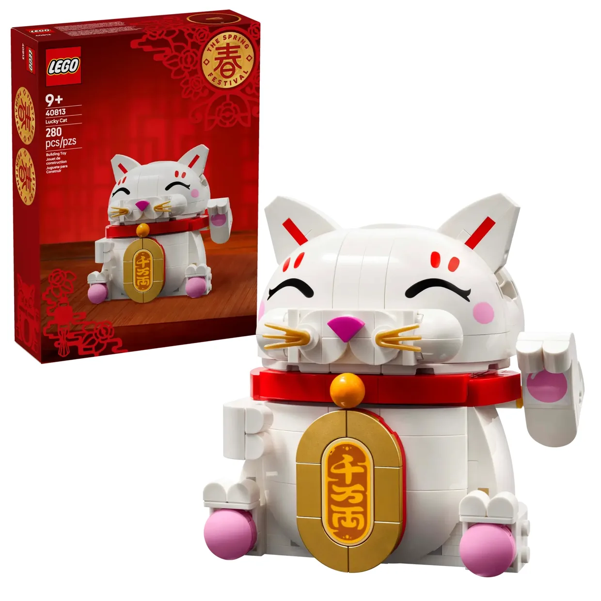 Конструктор LEGO Iconic Кот удачи (40813) — фото 6