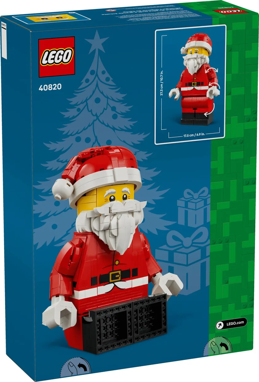 Конструктор LEGO Iconic Увеличенная минифигурка Санты (40820) — фото 7
