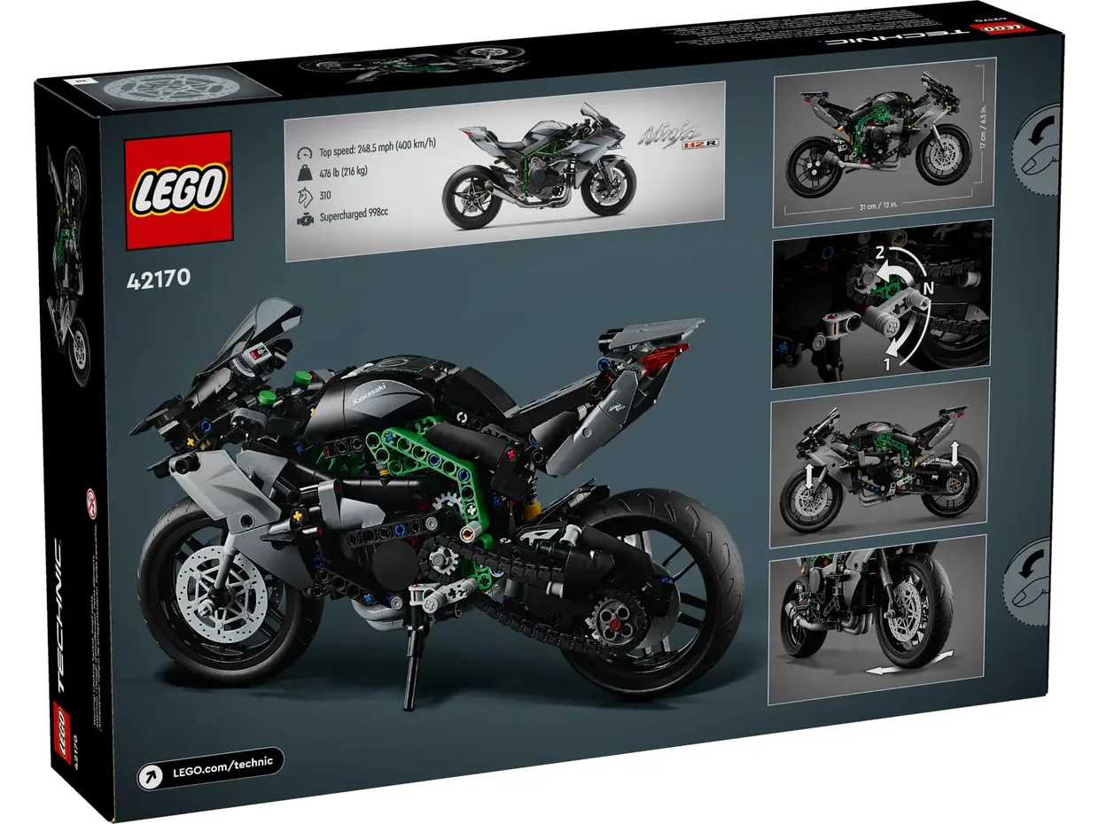 Конструктор LEGO Technic Мотоцикл Kawasaki Ninja H2R (42170) — фото 7