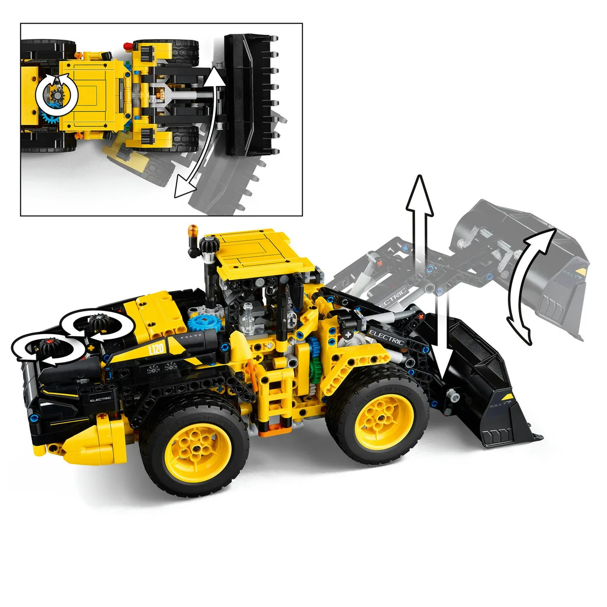 Конструктор LEGO Technic Колёсный погрузчик Volvo L120 Electric (42209) — фото 2