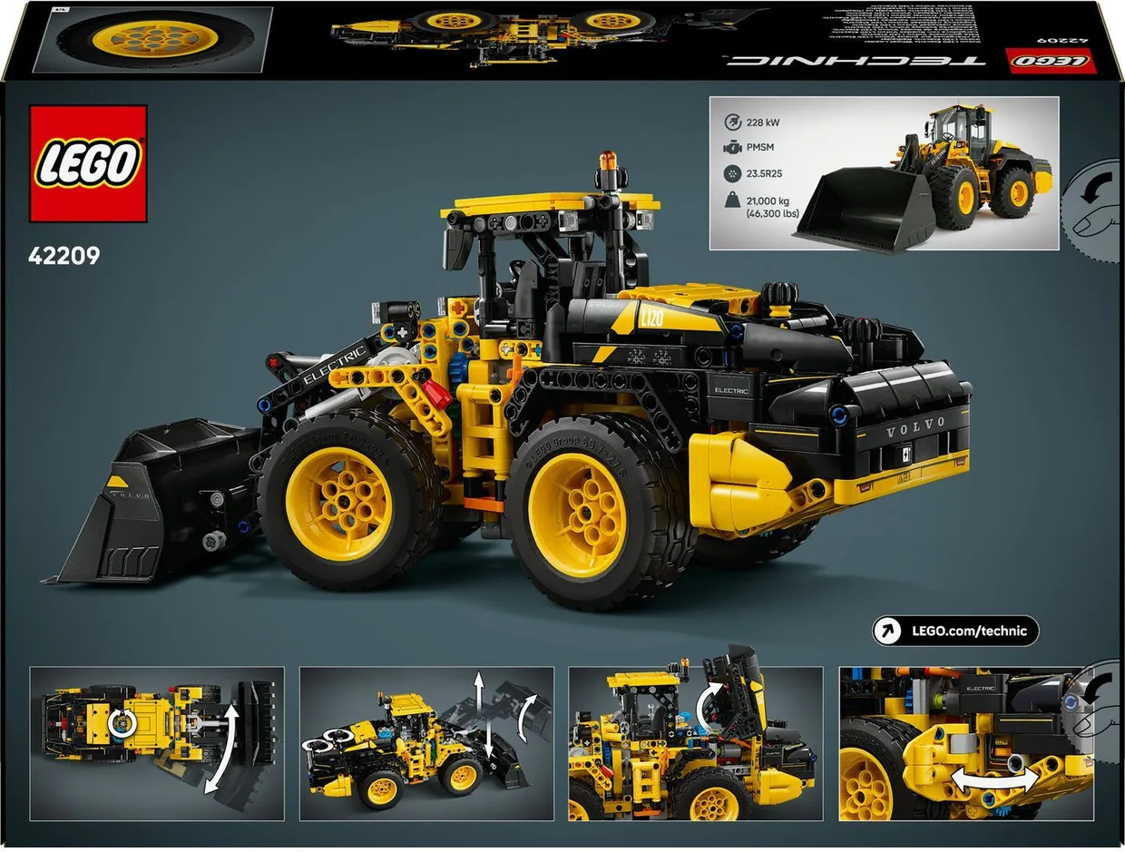Конструктор LEGO Technic Колёсный погрузчик Volvo L120 Electric (42209) — фото 8