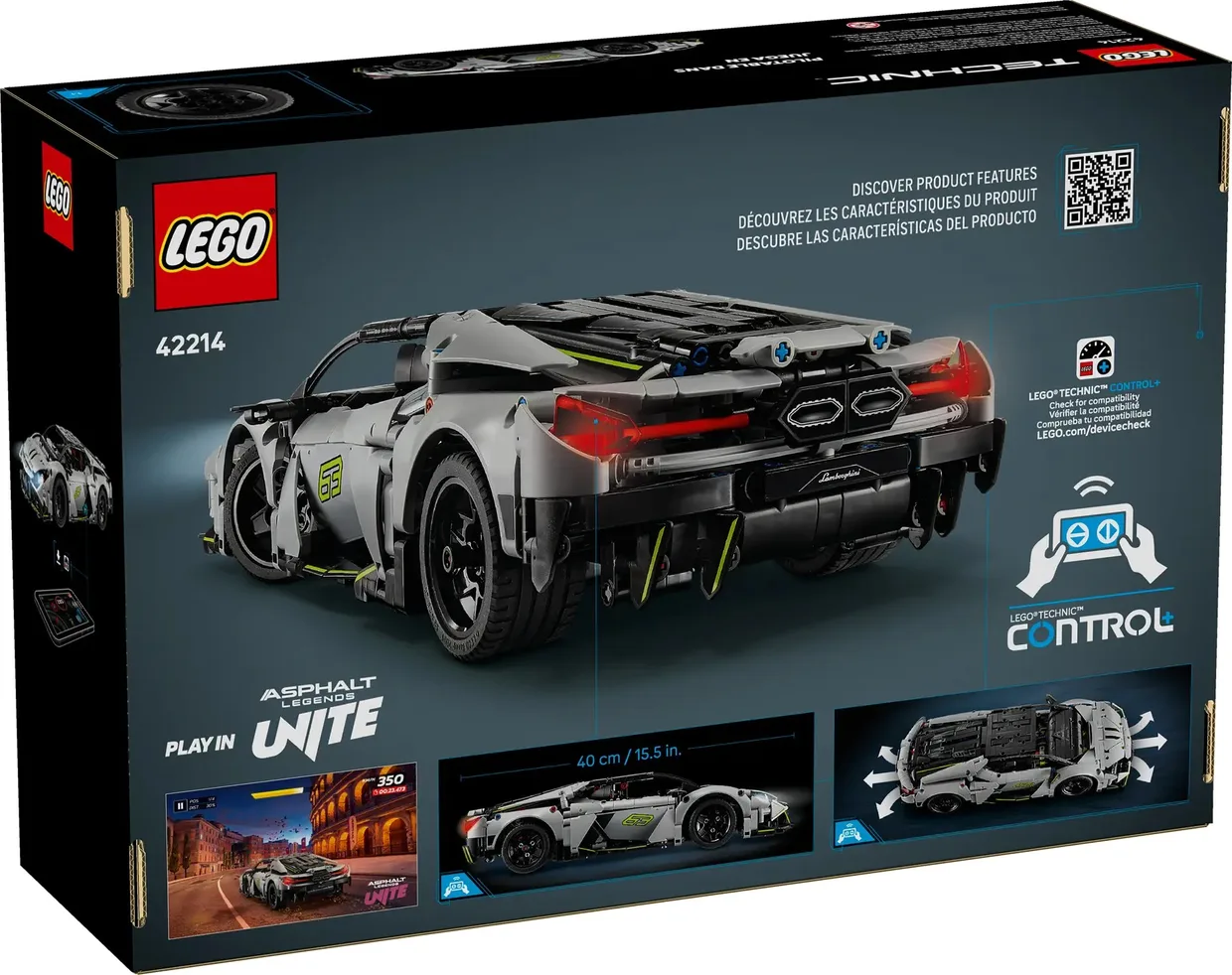 Конструктор LEGO Technic Суперкар Lamborghini Revuelto (42214) — фото 8