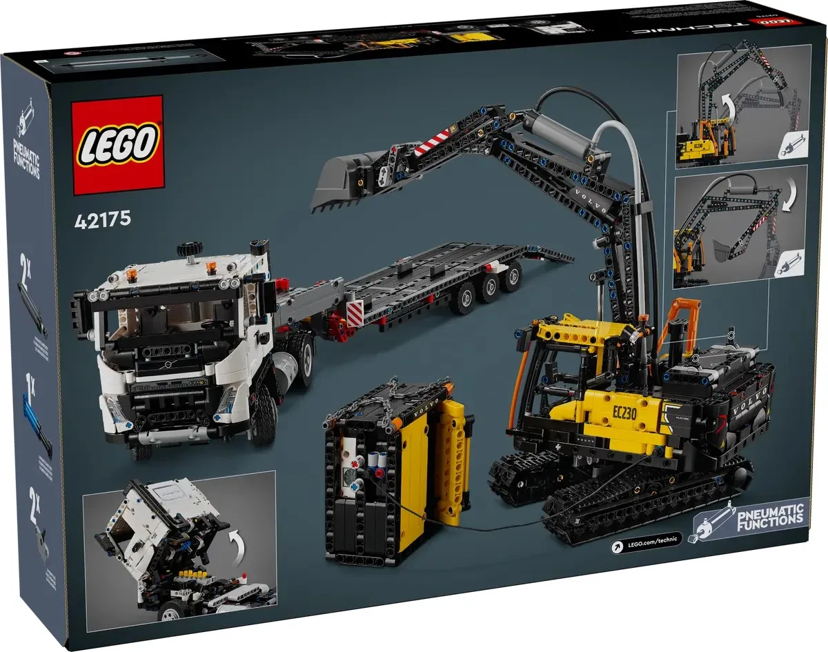 Конструктор LEGO Technic Грузовик Volvo FMX и электрический экскаватор EC230 (42175) — фото 12