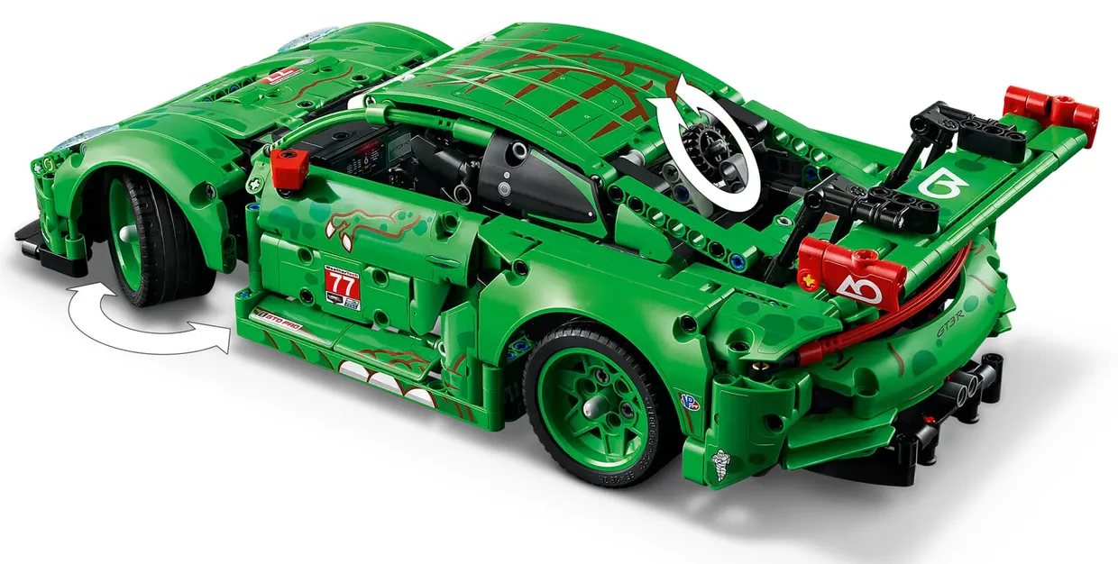 Конструктор LEGO Technic Автомобіль Porsche 911 GT3 R REXY AO Racing (42224) — фото 5