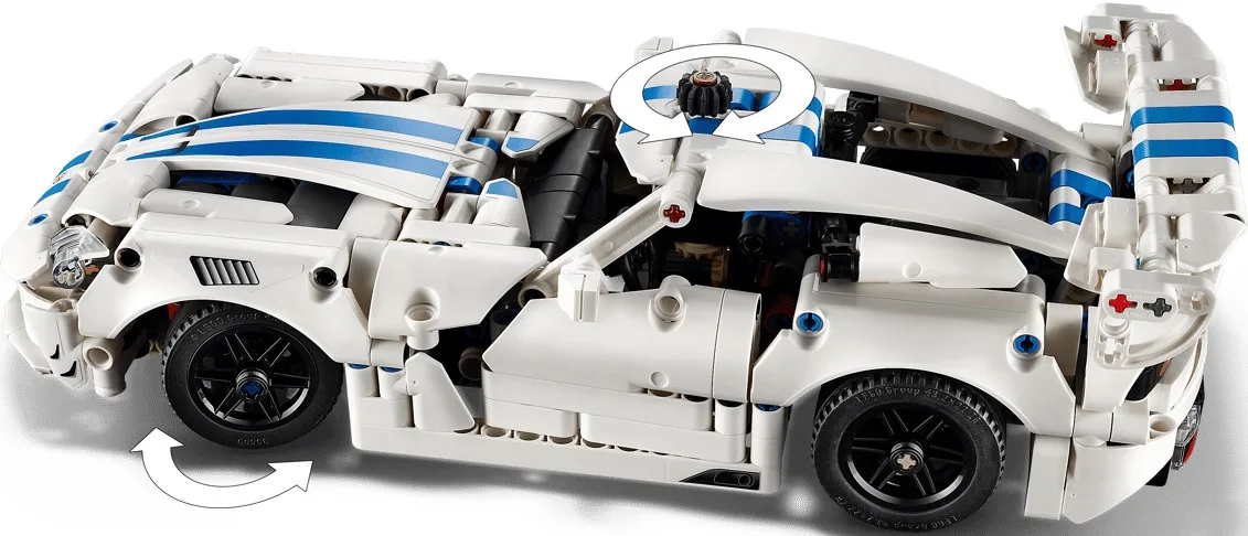 Конструктор LEGO Technic Спортивный автомобиль Dodge Viper GTS-R (42234) — фото 3