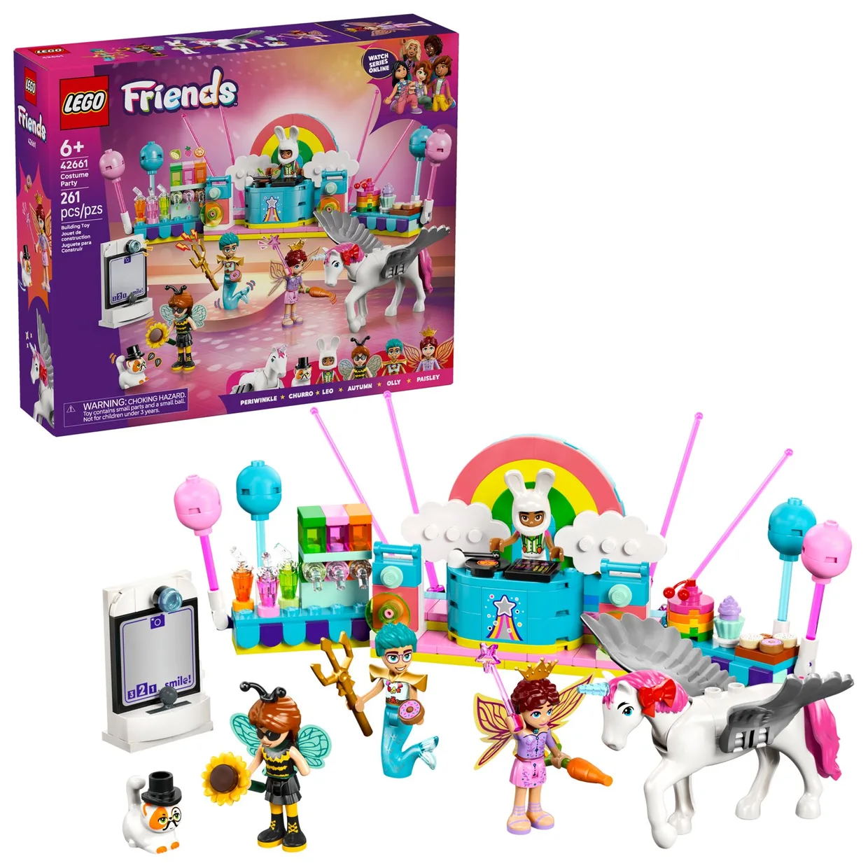 Конструктор LEGO Friends Костюмированная вечеринка с единорогом и феей (42661) — фото 10