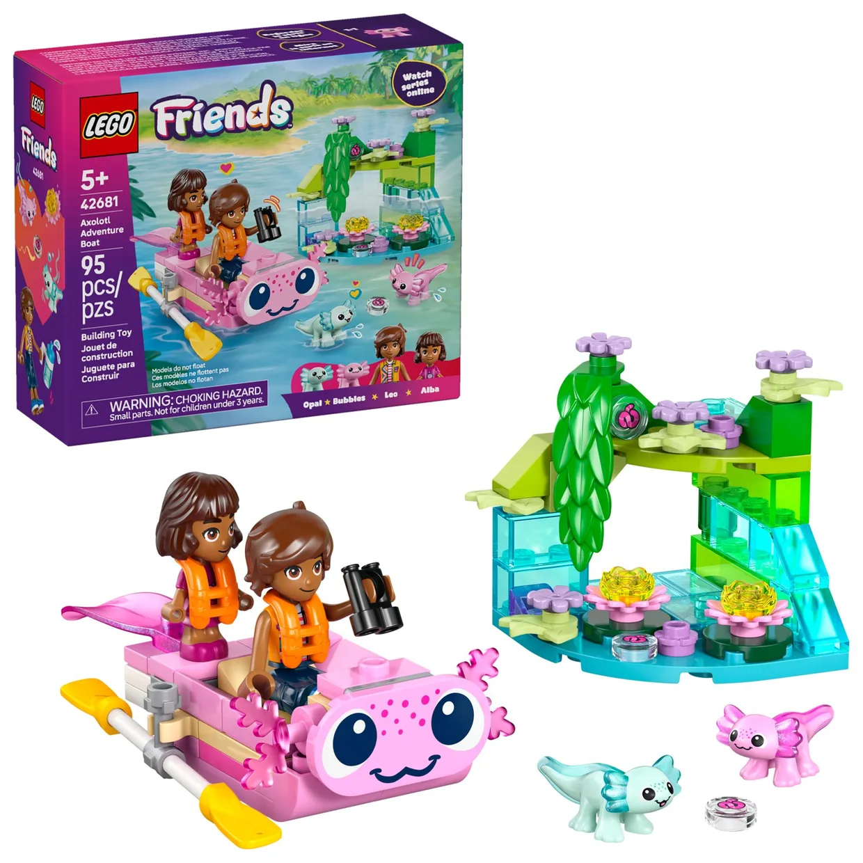 Конструктор LEGO Friends Приключенческая лодка «Аксолотль» (42681) — фото 9