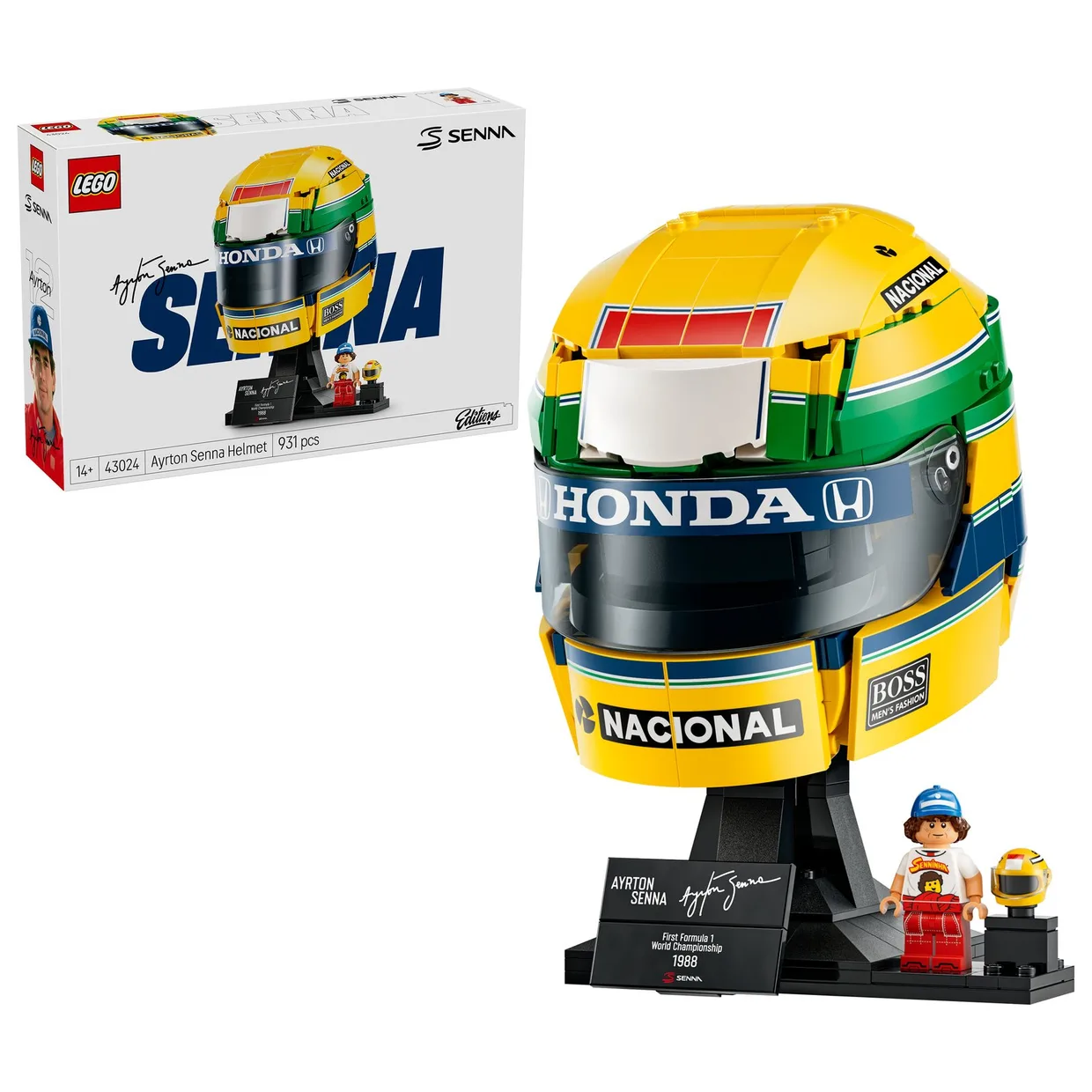 Конструктор LEGO Editions Formula 1 Шлем Айртона Сенны (43024) — фото 10