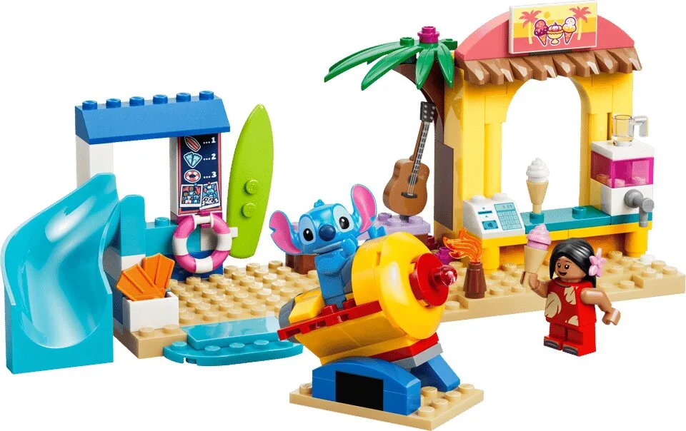 Конструктор LEGO Disney Веселощі на пляжі з Ліло і Стічем (43280)