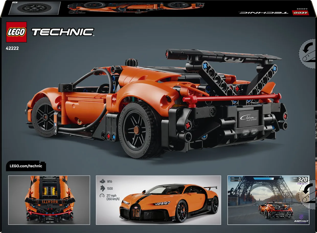 Конструктор LEGO Technic Гіперкар Bugatti Chiron Pur Sport (42222) — фото 10