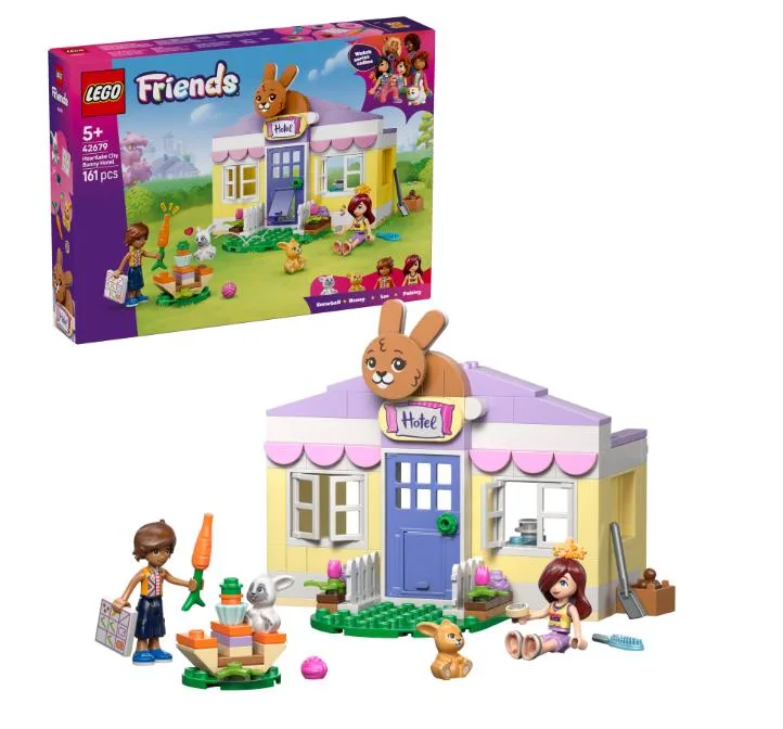 Конструктор LEGO Friends Готель для кроликів у Хартлейк-Сіті (42679)