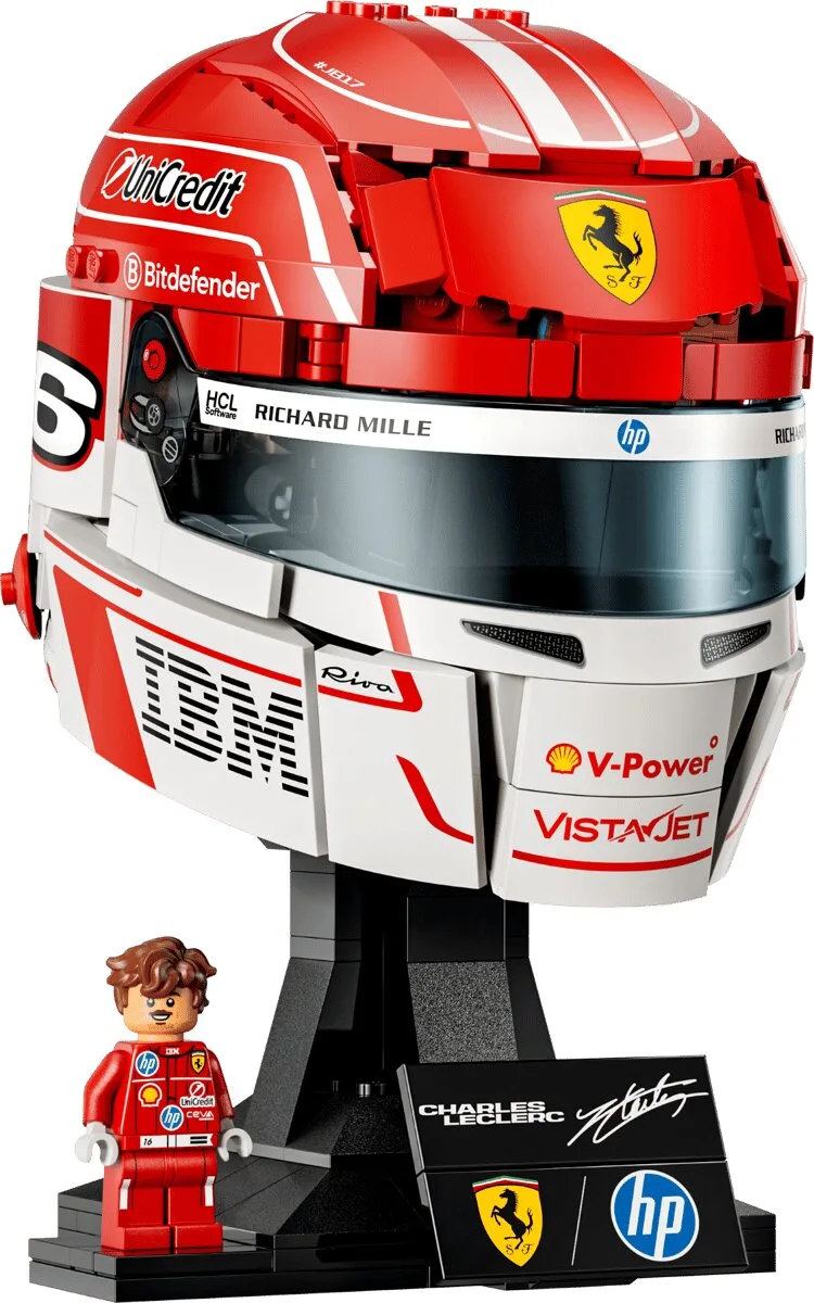 Конструктор LEGO Editions Formula 1 Шолом Шарля Леклера Scuderia Ferrari HP (43014)