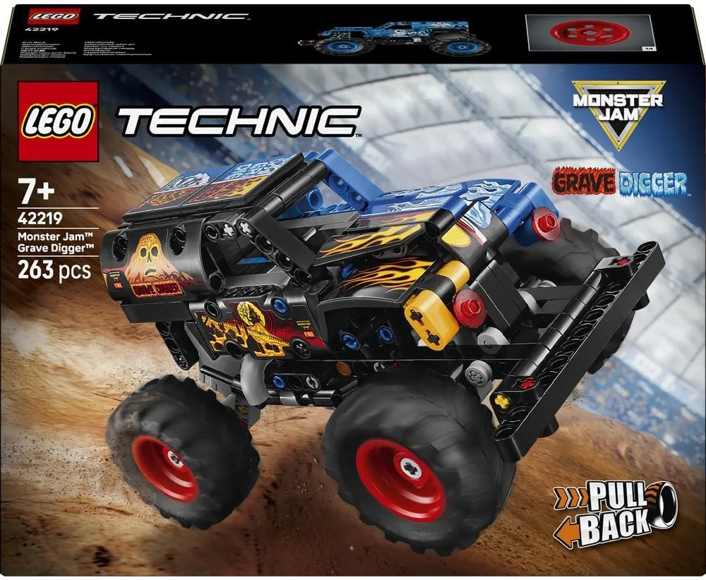 Конструктор LEGO Technic Monster Jam Grave Digger «Огонь и лёд» (42219) — фото 11