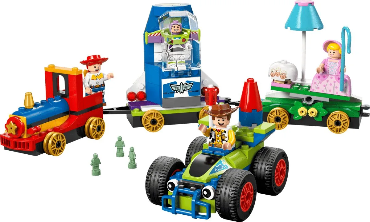 Конструктор LEGO Disney Pixar Празднование с «Историей игрушек»: поезд и гоночное авто (43264)